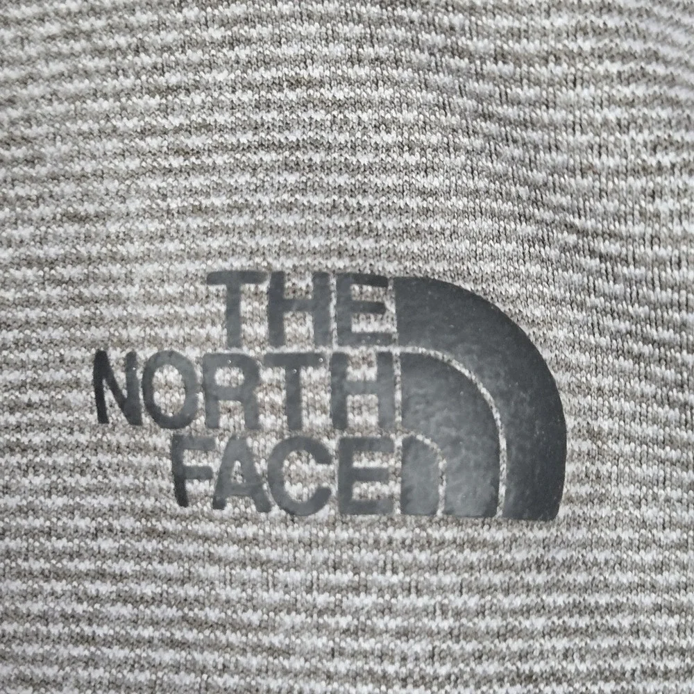The North Face Men Polo XL Gray Activewear Logo Horizon Flash Dry Stretch